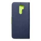 FANCY Book case for XIAOMI Redmi 9 navy/lime