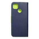 FANCY Book case for XIAOMI Redmi 9C navy/lime