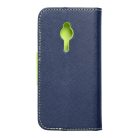 FANCY Book case for NOKIA 230 navy/lime