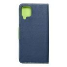 FANCY Book case for SAMSUNG A12 navy/lime