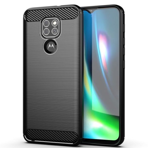 CARBON case for MOTOROLA Moto G9 PLAY / E7 PLUS black