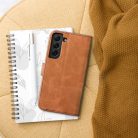 TENDER Book Case for SAMSUNG S22 Ultra brown