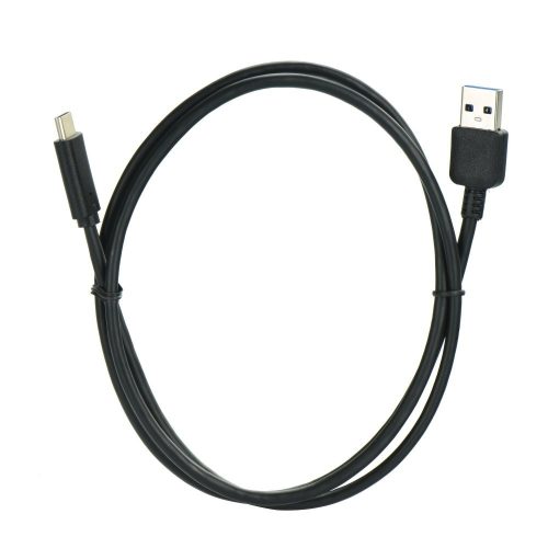 Type-C 3.0 USB 1 Méteres Töltő és Adatkábel Fekete