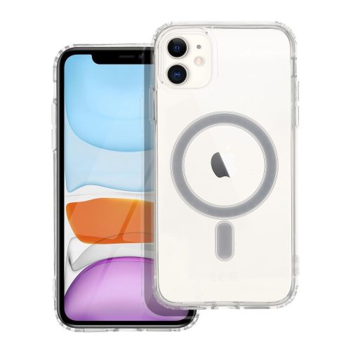 CLEAR MAG COVER case compatible with MagSafe for IPHONE 11 transparent