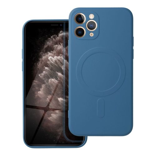 SILICONE MAG COVER case compatible with MagSafe for IPHONE 11 Pro blue