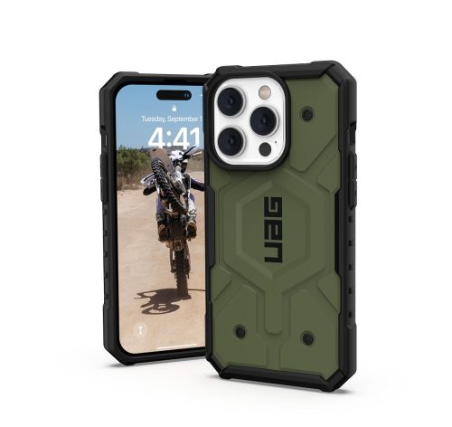 ( UAG ) Urban Armor Gear Pathfinder for IPHONE 14 PRO MAX compatible with MagSafe green