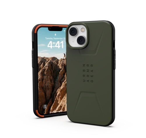 ( UAG ) Urban Armor Gear Civilian compatible with MagSafe for IPHONE 14 PLUS green