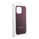 LEATHER MAG COVER case for IPHONE 14 dark violet