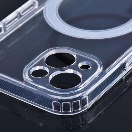 CLEAR MAG COVER case with camera protection compatible with MagSafe for IPHONE 14 transparent