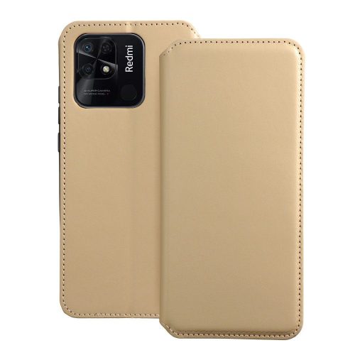 DUAL POCKET Book case for XIAOMI Redmi 10c gold