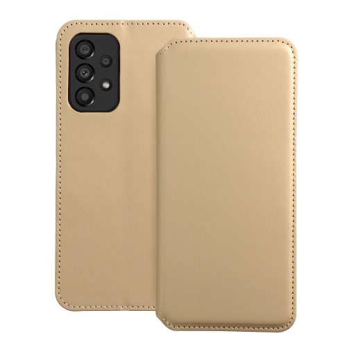 DUAL POCKET Book case for SAMSUNG A33 5G gold