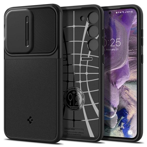 SPIGEN case OPTIK ARMOR for SAMSUNG S23 black