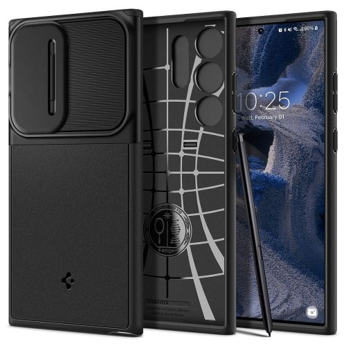 SPIGEN case OPTIK ARMOR for SAMSUNG S23 Ultra black