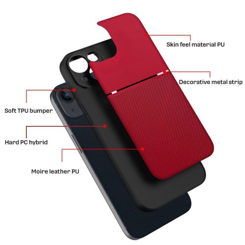 NOBLE case for IPHONE 15 red