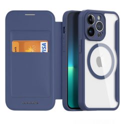   DUX DUCIS wallet case SKIN X PRO compatible with MagSafe for IPHONE 13 / 14 blue