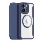 DUX DUCIS wallet case SKIN X PRO compatible with MagSafe for IPHONE 13 / 14 blue