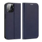 DUX DUCIS wallet case SKIN X2 for IPHONE 14 Pro Max blue