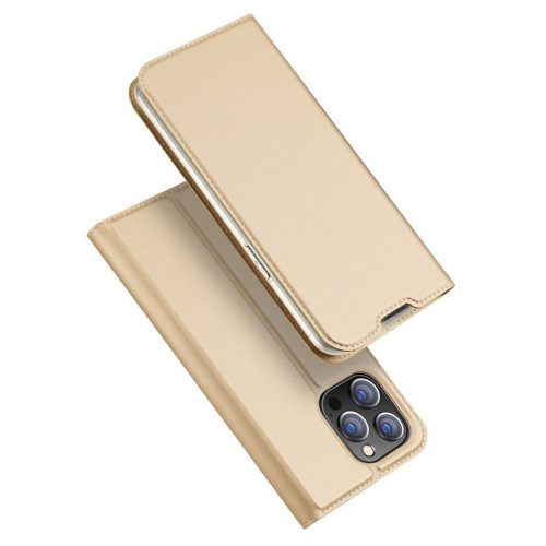 DUX DUCIS wallet case SKIN PRO for IPHONE 14 Pro Max gold