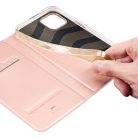 DUX DUCIS wallet case SKIN PRO for IPHONE 15 Plus rose