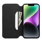 DUAL POCKET Book case for IPHONE 15 black