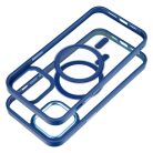 COLOR EDGE MAG COVER case compatible with MagSafe for IPHONE 12 Pro Max navy blue