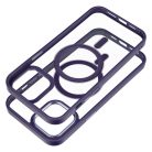 COLOR EDGE MAG COVER case compatible with MagSafe for IPHONE 12 Pro Max deep purple