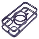 COLOR EDGE MAG COVER case compatible with MagSafe for IPHONE 13 deep purple