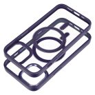 COLOR EDGE MAG COVER case compatible with MagSafe for IPHONE 14 deep purple