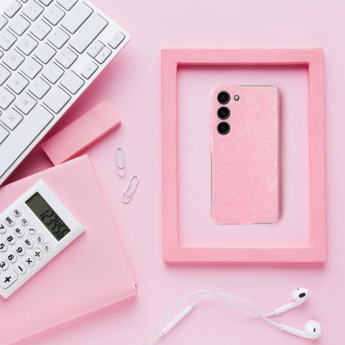 CLEAR CASE 2 mm BLINK for SAMSUNG A34 5G pink