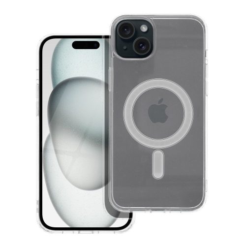 CLEAR MAG COVER case compatible with MagSafe for IPHONE 15 Plus transparent