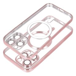   ELECTRO MAG COVER case compatible with MagSafe for IPHONE 15 rose gold