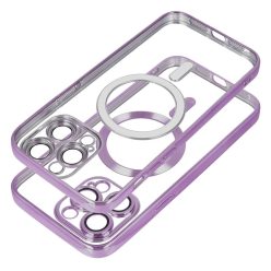   ELECTRO MAG COVER case compatible with MagSafe for IPHONE 15 deep purple