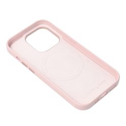 LEATHER MAG COVER case for IPHONE 15 Pro Max sand pink