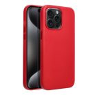 LEATHER MAG COVER case for IPHONE 15 Pro Max red