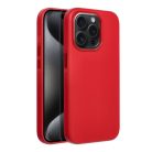 LEATHER MAG COVER case for IPHONE 15 Pro red