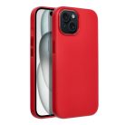 LEATHER MAG COVER case for IPHONE 15 red