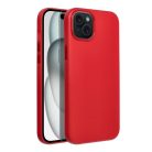 LEATHER MAG COVER case for IPHONE 15 Plus red