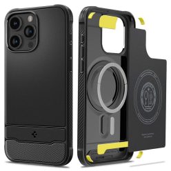   SPIGEN case RUGGED ARMOR MAG compatible with MagSafe for IPHONE 15 Pro matte black