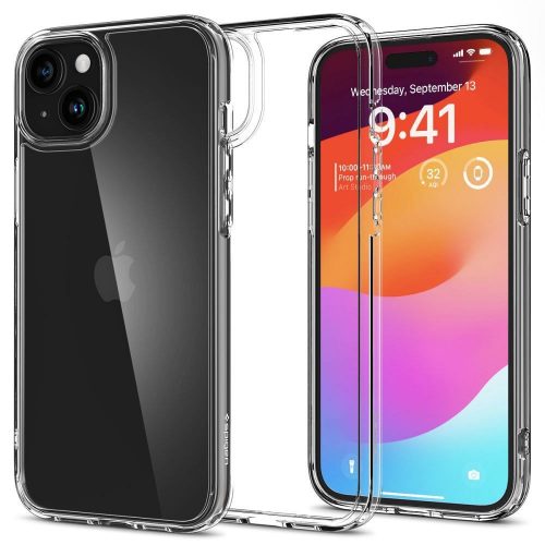 SPIGEN case ULTRA HYBRID for IPHONE 15 Plus transparent