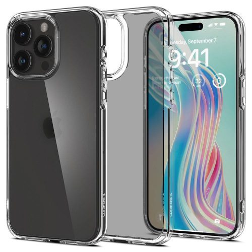 SPIGEN case ULTRA HYBRID for IPHONE 15 Pro frost clear