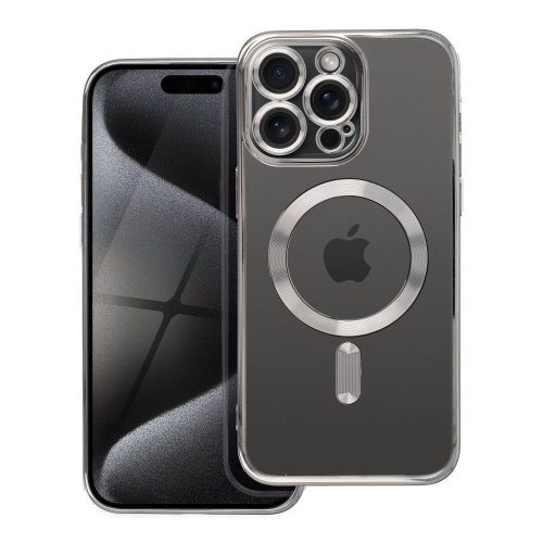 ELECTRO MAG COVER case compatible with MagSafe for IPHONE 15 Pro Max grey titanium