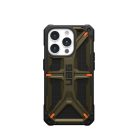 ( UAG ) Urban Armor Gear Monarch Pro for IPHONE 15 PRO compatible with MagSafe kevlar element green