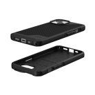 (UAG) Urban Armor Gear Metropolis LT case compatible with MagSafe for IPHONE 15 kevlar black