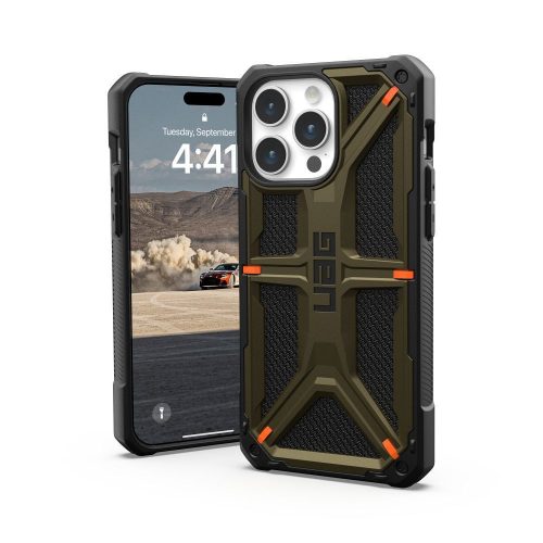 (UAG) Urban Armor Gear Monarch for IPHONE 15 PRO MAX kevlar element green