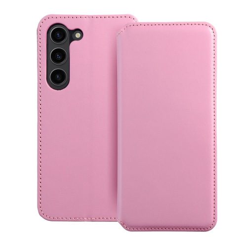 DUAL POCKET Book case for SAMSUNG S24 light pink