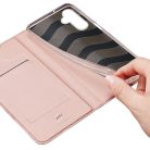 DUX DUCIS wallet case SKIN PRO for SAMSUNG A15 5G rose