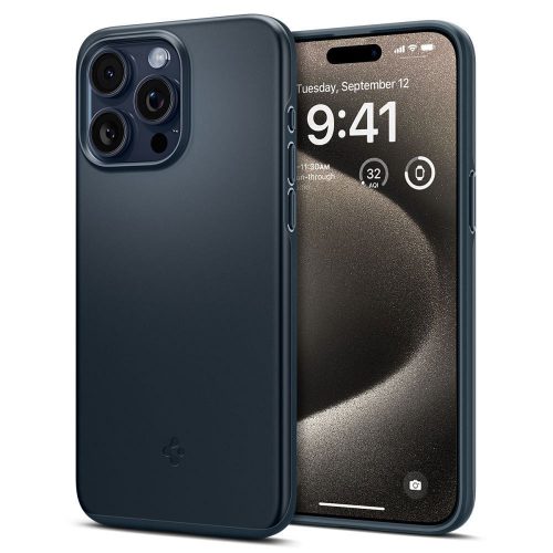 SPIGEN case THIN FIT for IPHONE 15 Pro Max metal slate