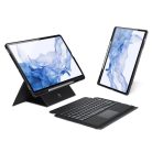 DUX DUCIS case DK foldable with Wireless Keyboard for SAMSUNG Tab S8 Plus (X800/X806)/S7FE(T730/T736B)/S7 Plus (T970/T976B) black