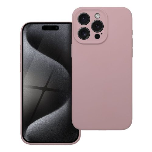 Case SILICONE 2mm for IPHONE 15 Pro Max sand pink