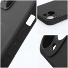 SILICONE MAG COVER case compatible with MagSafe for IPHONE 16 Plus black